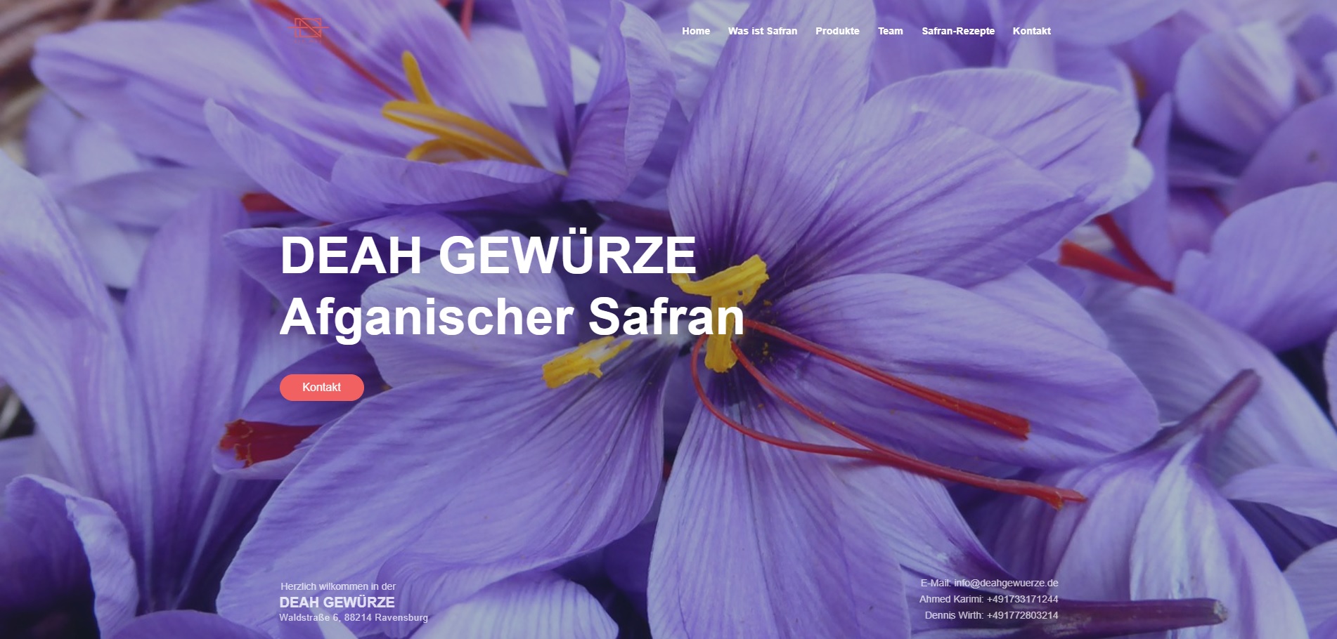 Website Referenz DEAH Gewürze