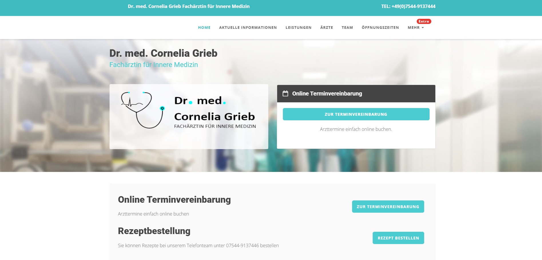 Website Referenz Praxis Grieb