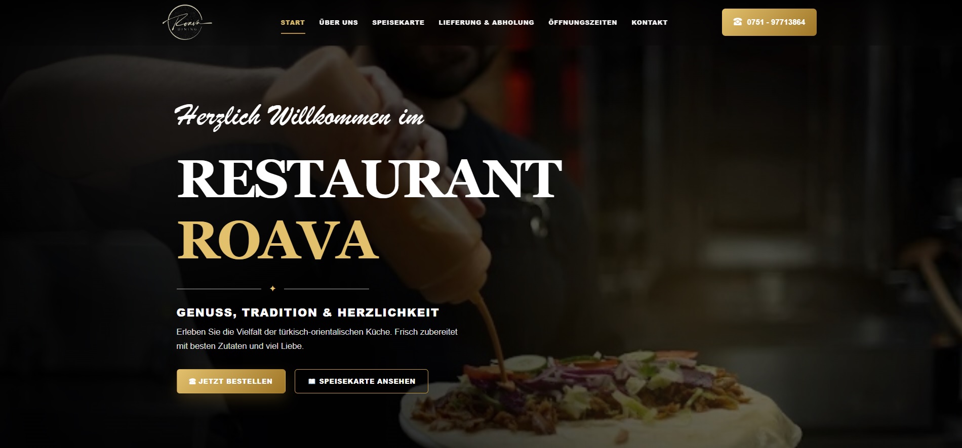 Website Referenz Restaurant Roava